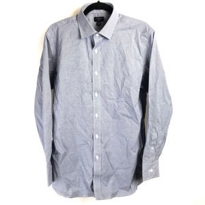 J.Crew Dress Shirt Mens Ludlow Blue Micro Checkered Button Up Long Sleeve Small